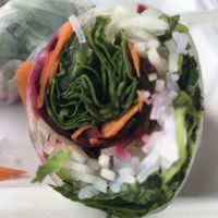 Super yummy spring rolls.  at Dobra Tea in Asheville