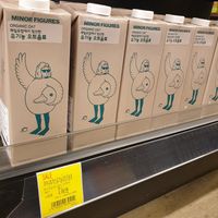 great deal on Oat milk ...and hard to find Minor Figures at Saruga Organic Supermarket 사러가 슈퍼마켓 in Seoul
