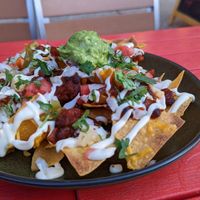 Vegan super nachos at Tomatillo in Dobbs Ferry