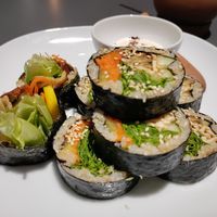 Delicious chickpea tempeh inside at MuYe - Mottainai in Kaohsiung