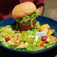 Yummy falafel burger at MuYe - Mottainai in Kaohsiung