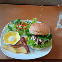 Oyster pulled mushroom burger. at MuYe - Mottainai in Kaohsiung