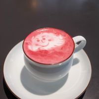 Beet latte at MuYe - Mottainai in Kaohsiung