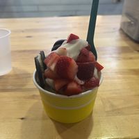 vegan vanilla froyo  at Homespun Kitchen - Previously Happy Cup in Atlantic Beach