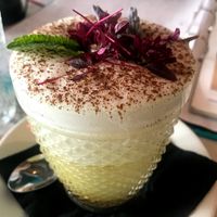 Turmeric latte at Redemption - Chepstow in West London