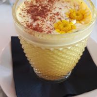 Turmeric latte at Redemption - Chepstow in West London