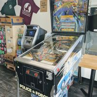 Pinball machine at Dinosaurs - Boardman Pl in San Francisco