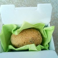 An arancina ready  to eat. at Arancinaglutenfree in Siracusa