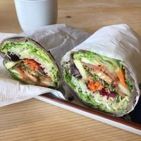 Rainbow wrap at Tama Organic Life in Vancouver