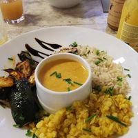 Grilled Zucchini and Curry sauce at Casse-Noisette in Le Havre