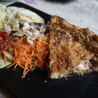 Quiche w/dry fruits and cheese at Casse-Noisette in Le Havre