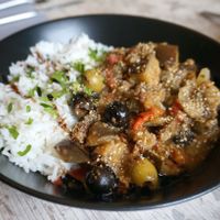 Aubergine caponata at Casse-Noisette in Le Havre