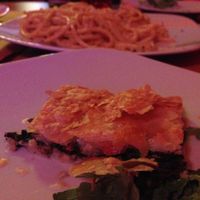 Spinach quiche at LuNa Vegana in Salerno