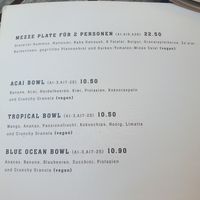 Menu at Woodrich in Darmstadt