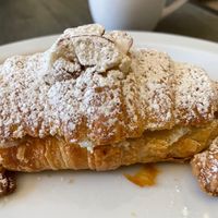 Almond croissant at Fat Cats in Austin