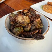 Fried Brussels sprouts with maple-balsamic glaze   at Salt of the Earth in Fennville