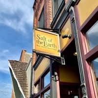 Salt of the Earth - sign outside    at Salt of the Earth in Fennville