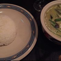 Green Curry whit rice  at Thanyaporn in Takayama