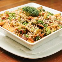 Vegan Padthai at Bio-Organicos in Playa Del Carmen