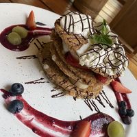 Vegan pancakes  at Bio-Organicos in Playa Del Carmen