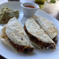 Tres Quesadillas, it was OK.   at Bio-Organicos in Playa Del Carmen