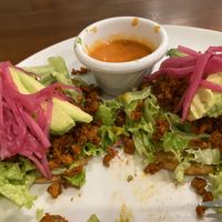 Panuchos Yucatecos (comes with 3)  at Bio-Organicos in Playa Del Carmen