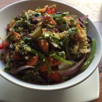 Quinoa bowl  at Bio-Organicos in Playa Del Carmen