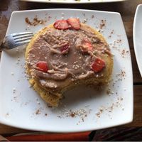vegan Hotcakes at Bio-Organicos in Playa Del Carmen