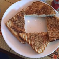 Cinnamon sugar toast yum at Grindhaus Cafe in Buffalo