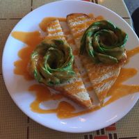 Avocado toast at Grindhaus Cafe in Buffalo