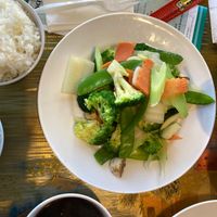 steamed mix vegetables at China Garden  in Rye