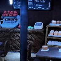 Inside the gingerbread house  at Citizen Cafe and Bakery in Saskatoon