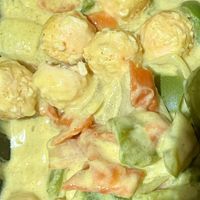 Curry with vegan shrimp (4/5)  at Tsing Tao in Boulder