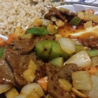 Kung Pao vegan beef  at Tsing Tao in Boulder