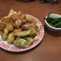 All vegan buffet plate 1/3 at Tsing Tao in Boulder