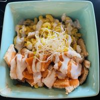 Mac bowl w/ buffalo chick’n at The Nile in Mesa