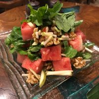 Vegan Watermelon Salad at Atman Kafe in Ubud