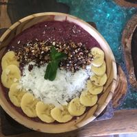 Smoothie bowl.  Delicious! at Atman Kafe in Ubud