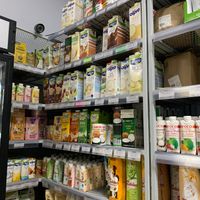 Plant based milk 🌱 at Vegan Bunker in St Petersburg