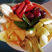 Ensalada de fruta at La Bicicleta in Cordoba