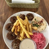 falafel plate  at Mr Falafel in Maribor