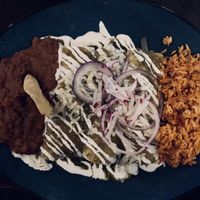 Vegan enchiladas  at Hussong's Cantina - Boca Park in Las Vegas