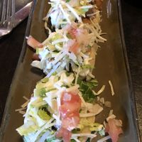Sopes with gardein chikin👍🏼 at Hussong's Cantina - Boca Park in Las Vegas