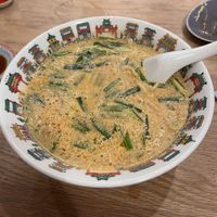 Spicy ramen!!!!  at Merrymomo in Osaka