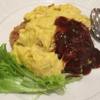 Yuba rice omelette at Merrymomo in Osaka