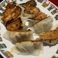 Vegan pot sticker at Merrymomo in Osaka