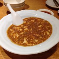 Mabo-dofu (I think) at Merrymomo in Osaka