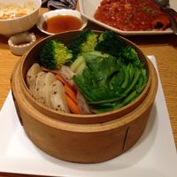 Steamed veg at Merrymomo in Osaka