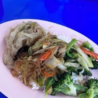   at Lumpini Park Morning Market Stall in Bangkok