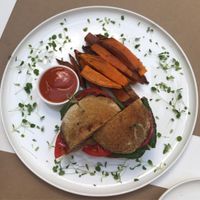 vegan burger at KM20 at KM20 in Moscow